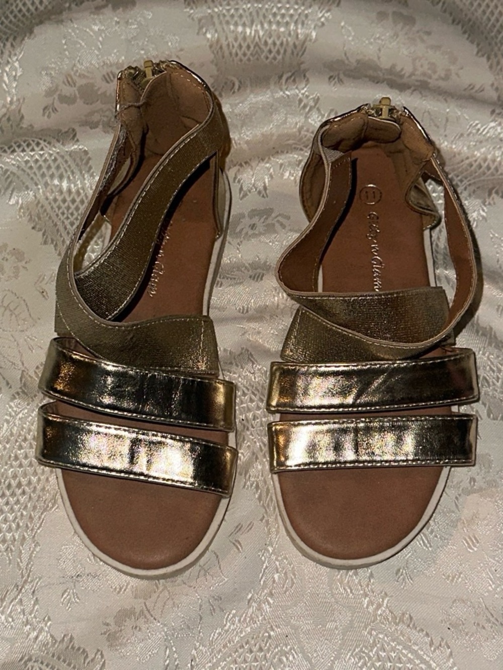 Metallic Gold kids Sandals
